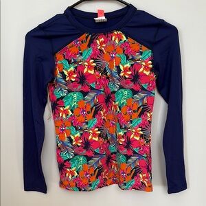 Floral Long Sleeve Rash Guard